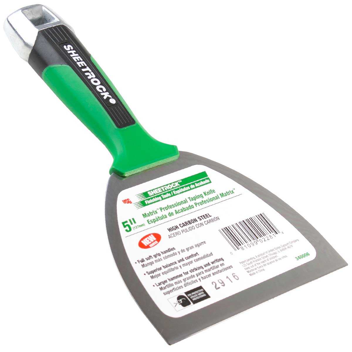 USG Sheetrock 5" Carbon Putty Knife